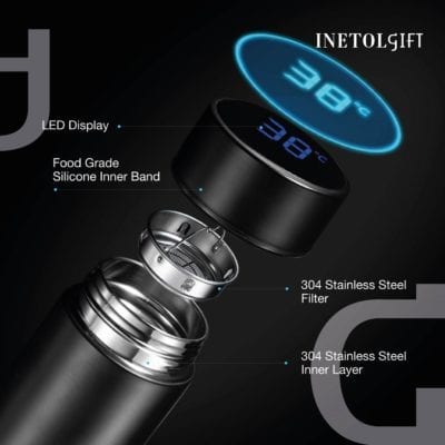 Smart Led Vacuum Bottle - Drinkware & Tumblers corporate gift by Inetolgift